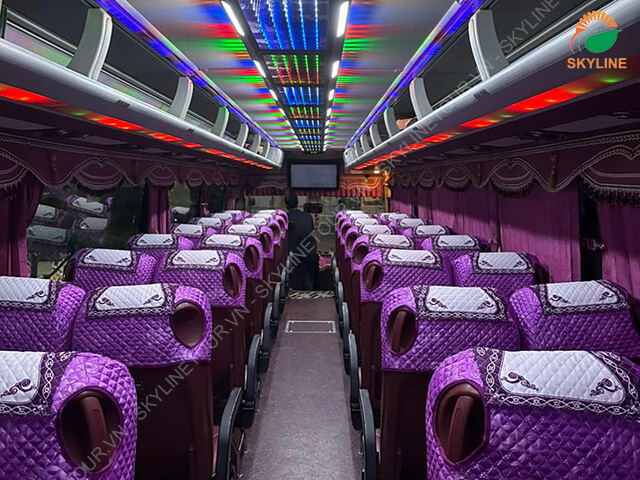 Nội thất xe 45 chỗ sang trọng, sạch đẹp
